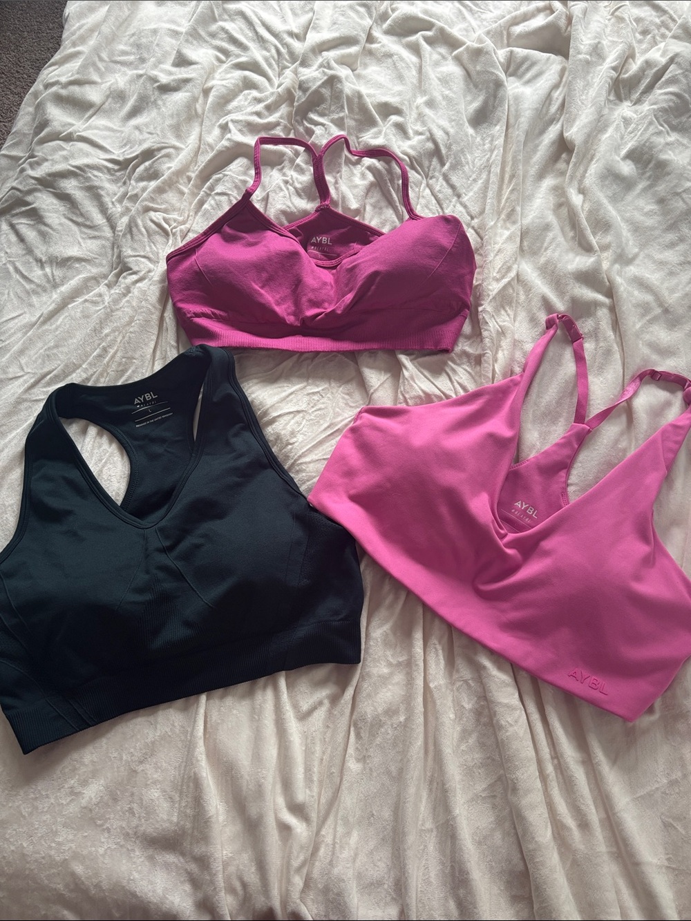 AYBL Women's Pink and green Seamless Sports Bras - Supportive Intimates
